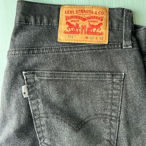 Levi 511 men’s jeans dark charcoal 32x32